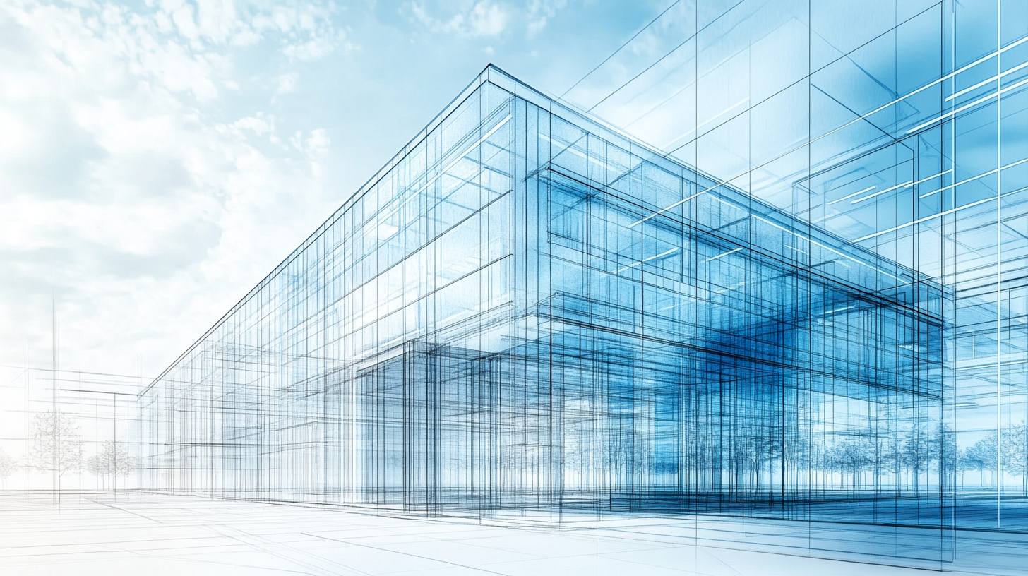 Industrial contractor reviewing AI-generated takeoff on laptop