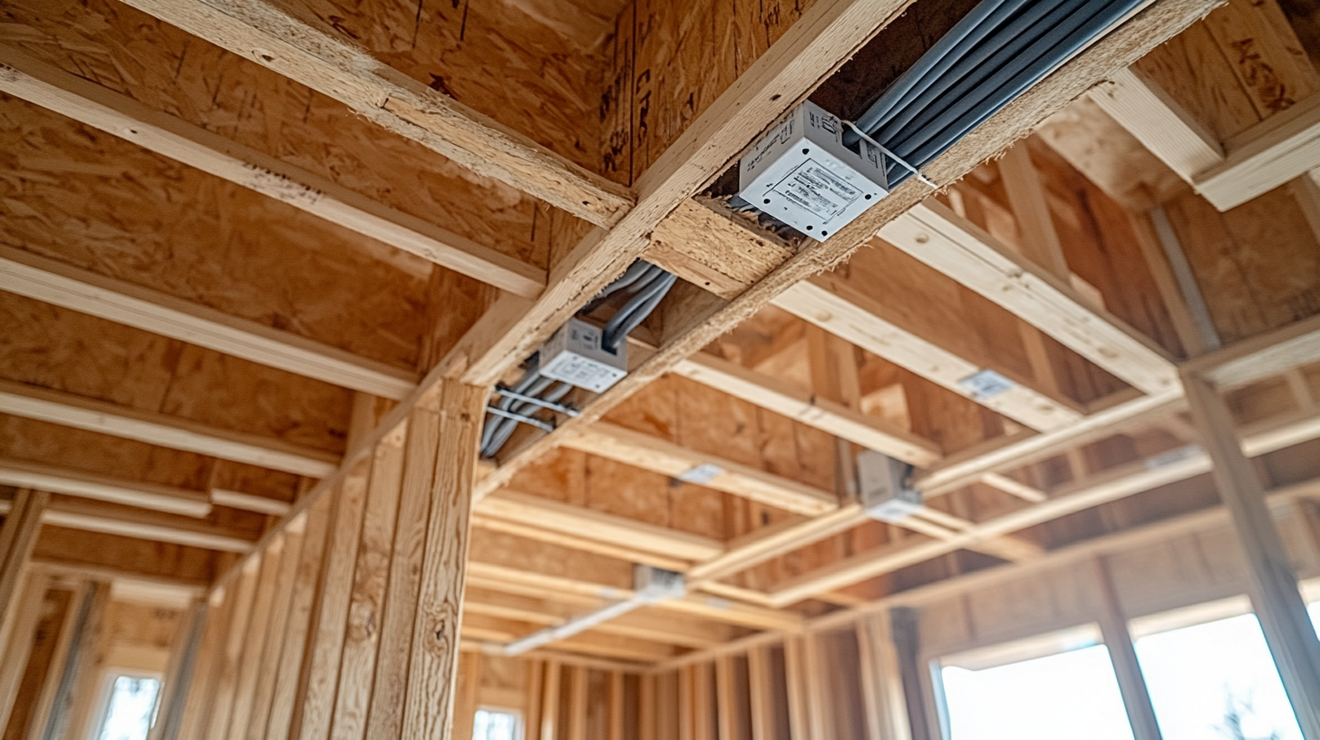 Electrical conduit rough-in on commercial project