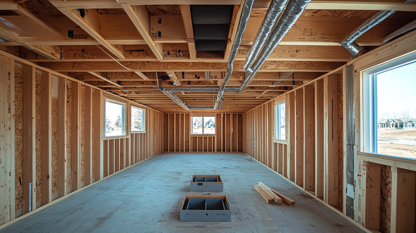 HVAC mechanical plan showing ductwork and equipment