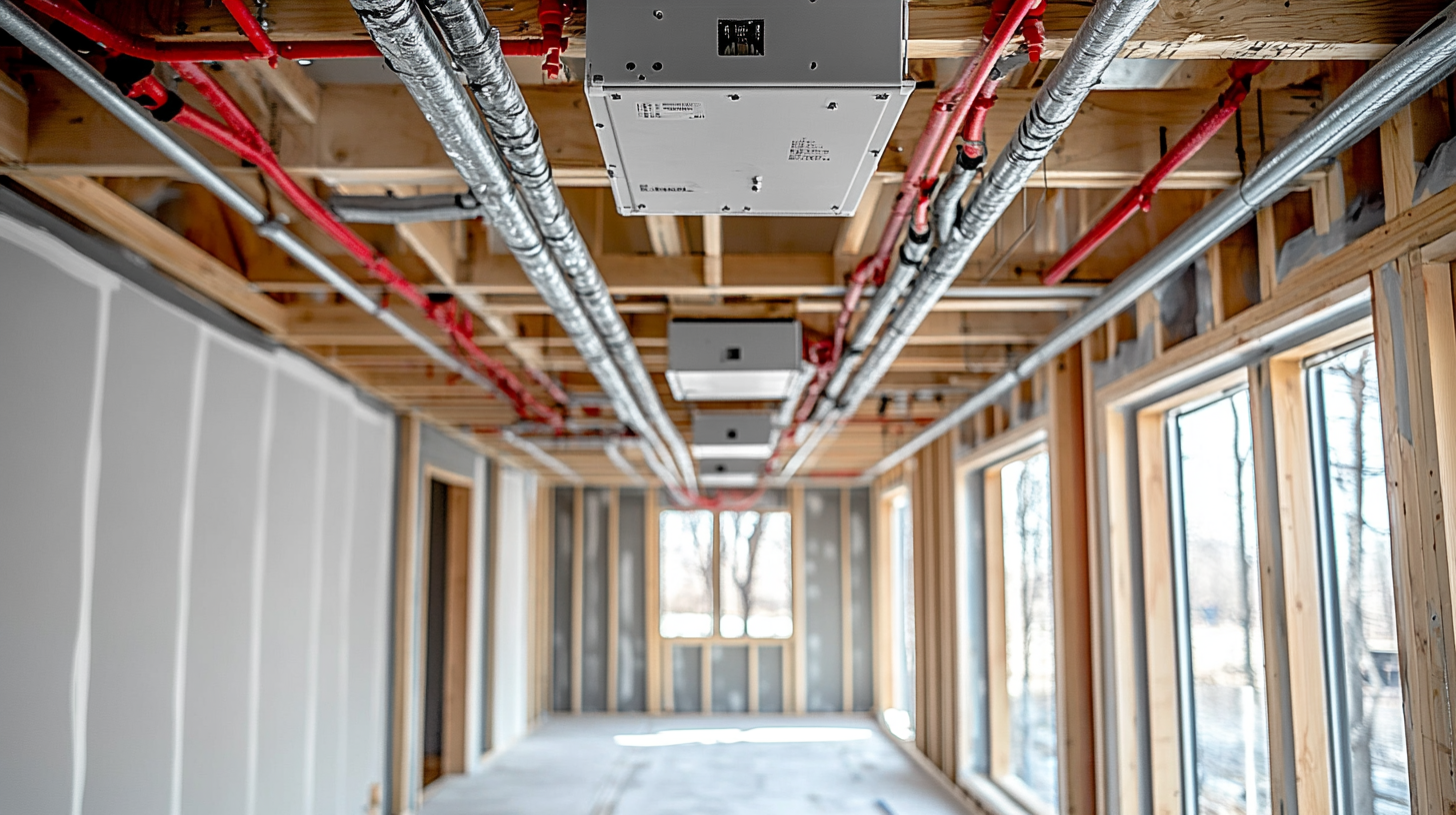 Plumbing plan showing fixture counts and pipe runs