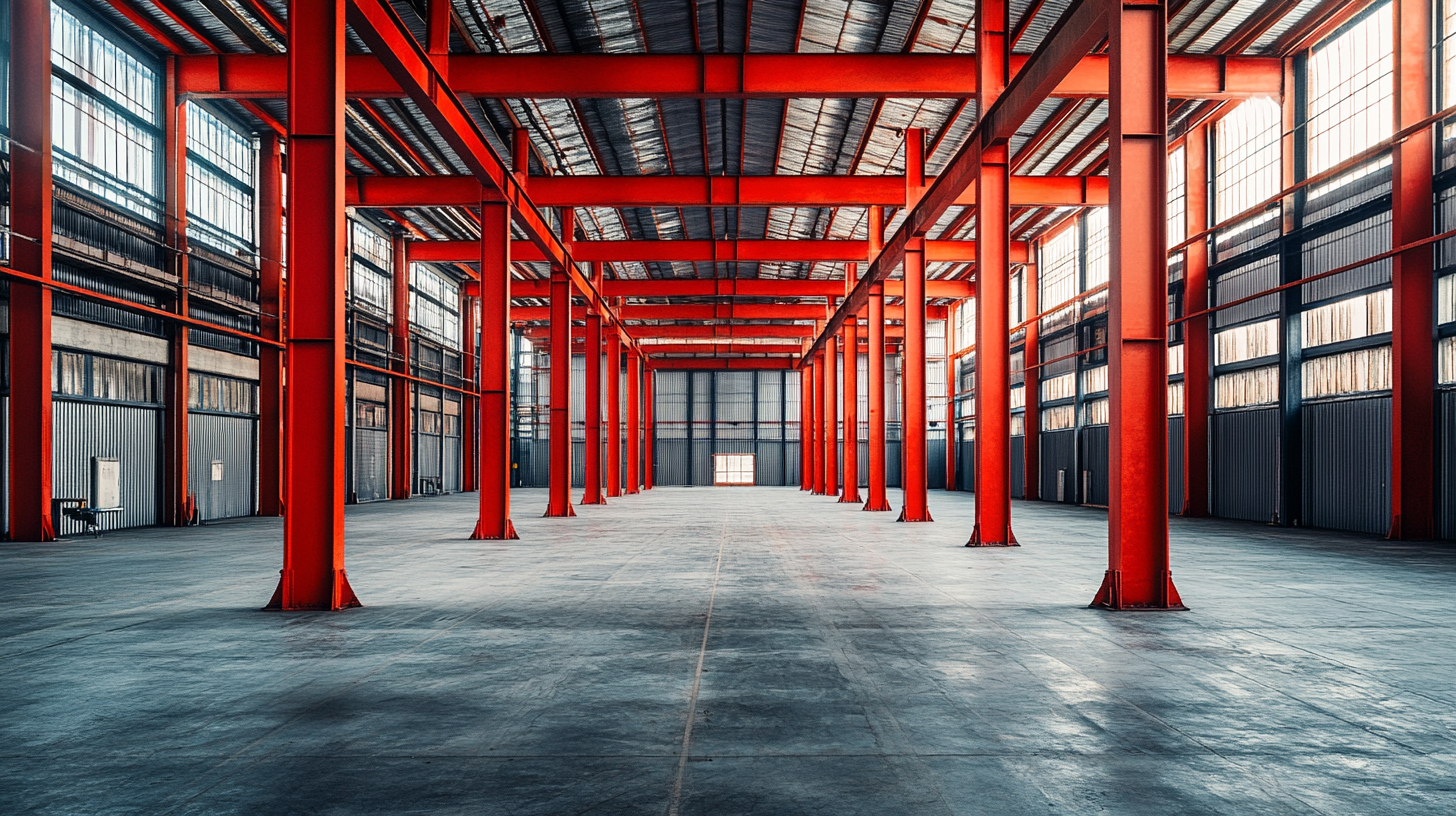 Structural steel framing plan with member schedule